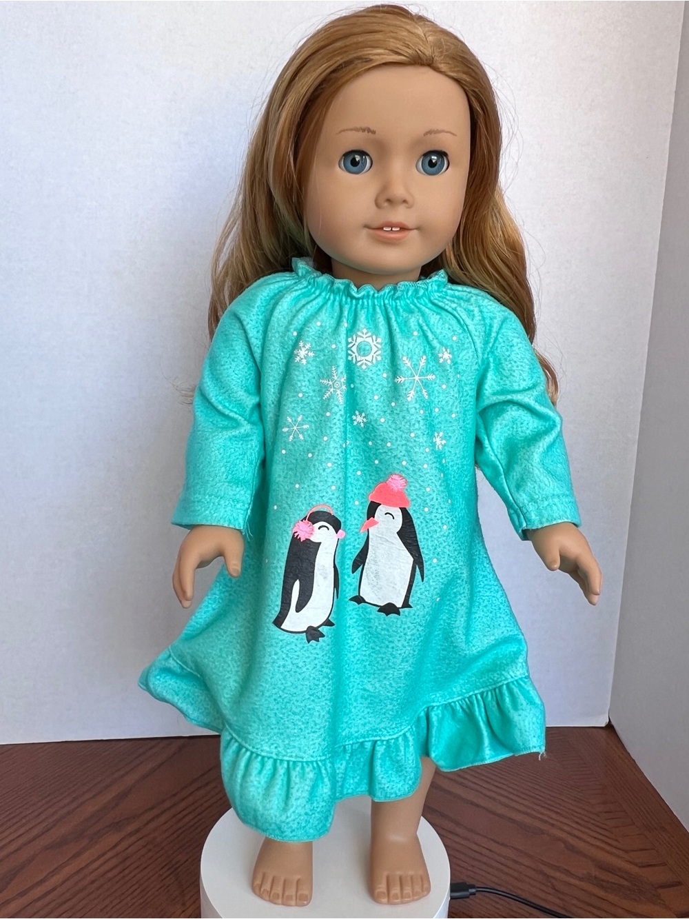 2013 American Girl Doll JLY 33 Strawberry Blonde Hair Blue Eyes Pierced Ears 18"